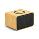 Mooov 477352 - Enceinte Bamboo avec chargeur induction Puissance musicale totale  9 W musicaux  Puissance du chargeur induction  5 W - Charge les smartphones compatibles avec cette technologie
