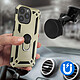 Acheter Avizar Coque pour iPhone 15 Pro Max Hybride Bague Magnétique Série ArmoRing Or