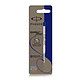 PARKER Blister Une Recharge Stylo bille QUINKflow Pointe Moyenne Bleu Recharge pour stylo bille