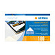 HERMA paquet de 100 coins photo grand format bandes de 2 Colle photo