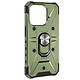 Avizar Coque Bague pour iPhone 15 Plus Bumper Antichoc Série ArmoRing Bump Vert Kaki - Coque bi-matière vert Kaki, série ArmoRing Bump, réalisée spécialement pour votre iPhone 15 Plus