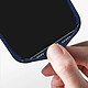 Avizar Coque pour iPhone 15 Plus Semi-rigide Soft-touch Fast Cover Bleu nuit pas cher