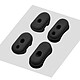 Avizar Passe-Câbles pour Xiaomi M365, Pro, 2, Scooter 3, 1S et Essential - 4x Caches câbles noir conçus pour trottinette électrique Xiaomi M365, Pro, 2, Scooter 3, 1S et Essential