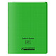CONQUÉRANT Cahier à rabat agrafé 24x32cm 96P 90G grands carreaux polypro vert x 40 Cahier
