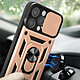 Avizar Coque Antichoc pour iPhone 15 Pro Max Cache Caméra Coulissant Bague pas cher