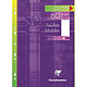CLAIREFONTAINE Etui de 30 Feuillets mobiles dessin 125g s/étui 21x29,7 60 Pages Unies Copies simples ou Feuillets mobiles