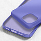 Coque pour iPhone 15 Plus Silicone Premium Semi rigide Mate Douce Violet clair pas cher