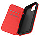 Avizar Étui pour iPhone 15 Plus Porte-carte Support Vidéo Clapet Magnétique Rouge - Étui portefeuille rouge spécifiquement conçu pour votre iPhone 15 Plus