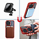 Avis Avizar Coque pour iPhone 15 Pro Max en Silicone Chromé Compatible MagSafe Rouge