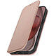 Avizar Etui Portefeuille pour iPhone 15 Clapet Magnétique avec Support Rose - Cet étui offre une protection intégrale avant et arrière du téléphone