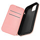 Avizar Étui pour iPhone 15 Plus Porte-carte Support Vidéo Clapet Magnétique Rose Étui portefeuille rose spécifiquement conçu pour votre iPhone 15 Plus