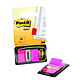 POST-IT Distributeur de 50 index étroits 25,4 x 43,2 mm Rose vif Index