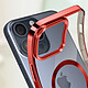 Acheter Avizar Coque pour iPhone 15 Pro Max en Silicone Chromé Compatible MagSafe Rouge