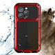 Acheter Coque Love Mei pour iPhone 14 Pro Max Intégrale Antichoc Antichute Etanche Rouge