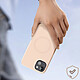 Avizar Coque Magsafe pour iPhone 15 plus Silicone Soft-touch Mag Cover Rose poudré pas cher