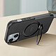 4smarts Coque MagSafe pour iPhone 15 Plus Anneau Fonction Support Noir pas cher