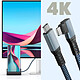 Acheter Avizar Câble USB-C 3 en 1 Charge 100W Résolution 4K Transfert 20Gbps Coudé 2m