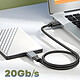Acheter Avizar Adaptateur USB-C femelle vers Micro B mâle Charge Synchronisation Compact Gris
