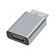 Avizar Adaptateur USB-C femelle vers Micro B mâle Charge Synchronisation Compact Gris Adaptateur USB-C femelle vers micro B mâle pour augmenter la polyvalence de votre appareil