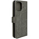 Avizar Étui pour Xiaomi Redmi 12 Clapet Portefeuille Fonction Support Vidéo Gris - Étui gris de la série Chesterfield spécialement conçu pour Xiaomi Redmi 12