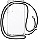 Avizar Coque Lanière pour Samsung Galaxy S23 Rigide Bumper Série Corda Transparent - Coque cordon en polycarbonate transparent de la série Corda, spécialement conçue pour Samsung Galaxy S23