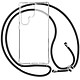 Avizar Coque Lanière pour Samsung S23 Ultra Rigide Bumper Série Corda Transparent - Coque cordon en polycarbonate transparent de la série Corda, spécialement conçue pour Samsung Galaxy S23 Ultra