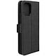 Avizar Étui pour Xiaomi Redmi 12 Clapet Portefeuille Fonction Support Vidéo Noir Étui noir de la série Chesterfield spécialement conçu pour Xiaomi Redmi 12