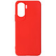 Avizar Coque Soft-Touch pour Honor 90 Lite Série Fast Cover Antidérapant Rouge - Silicone semi-rigide absorbant les impacts, idéal pour protéger votre smartphone des chutes et rayures du quotidien