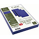 EXACOMPTA Paquet de 100 couvertures matière synthétique pour reliure A4 270g Bleu foncé x 4 Couverture à relier