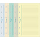 EXACOMPTA Recharge accessoire Exatime 17 étroit travers couleurs es 44 feuillets 170x98 mm Accessoire pour organiseur