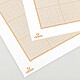 CANSON Pack 50 Feuilles Papier Dessin Millimétré 650 x 500 mm 90g Bistre Papier millimétré
