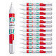 PENTEL Stylo de correction liquide, pointe plastique, 7 ml x 12 Stylo correcteur