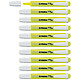 STABILO Surligneur de poche SWING COOL Pointe Biseautée 1 - 4 mm Jaune x 10 Surligneur