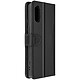 Avizar Housse pour Sony Xperia 5 V Cuir Véritable Portefeuille Support Vidéo Étui folio noir de la colletcion Prestige, alliant protection et design, conçu pour Sony Xperia 5 V