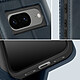 Avizar Étui pour Google Pixel 8 Portefeuille Motif Damier Collection Geo Bleu nuit pas cher