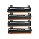 COMETE - Marque Française - TN1050 - 4 Toners Compatibles TN 1050 Brother Laser HL 1212w - 4 Noir TN1050 - Toner Compatible avec imprimante Brother TN1050 - Toner TN1050 Brother Laser HL 1212w(4 Noirs)