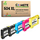 COMETE, Entreprise française - 604XL - 5 Cartouches Compatibles avec Epson COMETE - 604XL - 5 Cartouches d'encre Compatibles Epson 604 604XL Ananas - Cartouche 604XL Noir + Cartouches 604 XL Cyan/Magenta/Jaune pour Epson Expression Home XP-2200