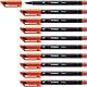 STABILO stylo-feutre OHPen Permanent Pointe Moyenne 1 mm Rouge x 10 Marqueur permanent