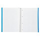Avis LIDERPAPEL Cahier spirale Jolly A4 280p 75g quadrillé 5x5mm microperforé 4 trous - Bleu Ciel