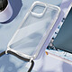 Acheter Avizar Coque Lanière pour iPhone 15 Plus Rigide Bumper Série Corda Transparent