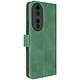 Avizar Étui pour Honor 90 Clapet Portefeuille Support Vidéo Simili Cuir Vert Étui folio en simili cuir Vert, spécialement conçu pour Honor 90