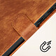Avizar Etui pour Samsung Galaxy A05 Simili Cuir Effet Brossé Dragonne Marron pas cher