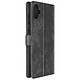Avizar Etui pour Samsung Galaxy A05 Simili Cuir Effet Brossé Dragonne Noir - Étui folio Noir série Strap Cover conçu spécifiquement pour Samsung Galaxy A05