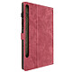 Avizar Étui pour Samsung Galaxy Tab S9 et Tab S9 FE Porte-cartes Support Vidéo Rouge - Housse en simili cuir rouge, pratique et fonctionnelle pour votre appareil