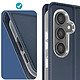 Dux Ducis Étui pour Samsung Galaxy S23 FE Porte-carte Support Vidéo Bleu nuit pas cher