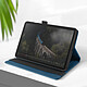 Avizar Étui pour Samsung Tab A9 Plus Clapet Multi-compartiment Support Vidéo Bleu pas cher