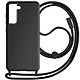 Avizar Coque Cordon pour Samsung S21 FE Lanière Tour du Cou 80cm série Corda Noir Coque noir de la série Corda mêlant la praticité au style, spécialement conçue pour Samsung Galaxy S21 FE
