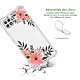 Avis Evetane Coque Samsung Galaxy A22 5G Silicone antichocs Solides coins renforcés  transparente Motif Fleurs roses