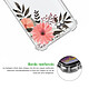 Acheter Evetane Coque Samsung Galaxy A22 5G Silicone antichocs Solides coins renforcés  transparente Motif Fleurs roses