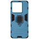 Avizar Coque pour Xiaomi Redmi Note 13 Pro Anneau Support Ring Collection Bleu Coque bi-matière bleu, Ring Collection pour optimiser l'utilisation de votre Xiaomi Redmi Note 13 Pro 5G
